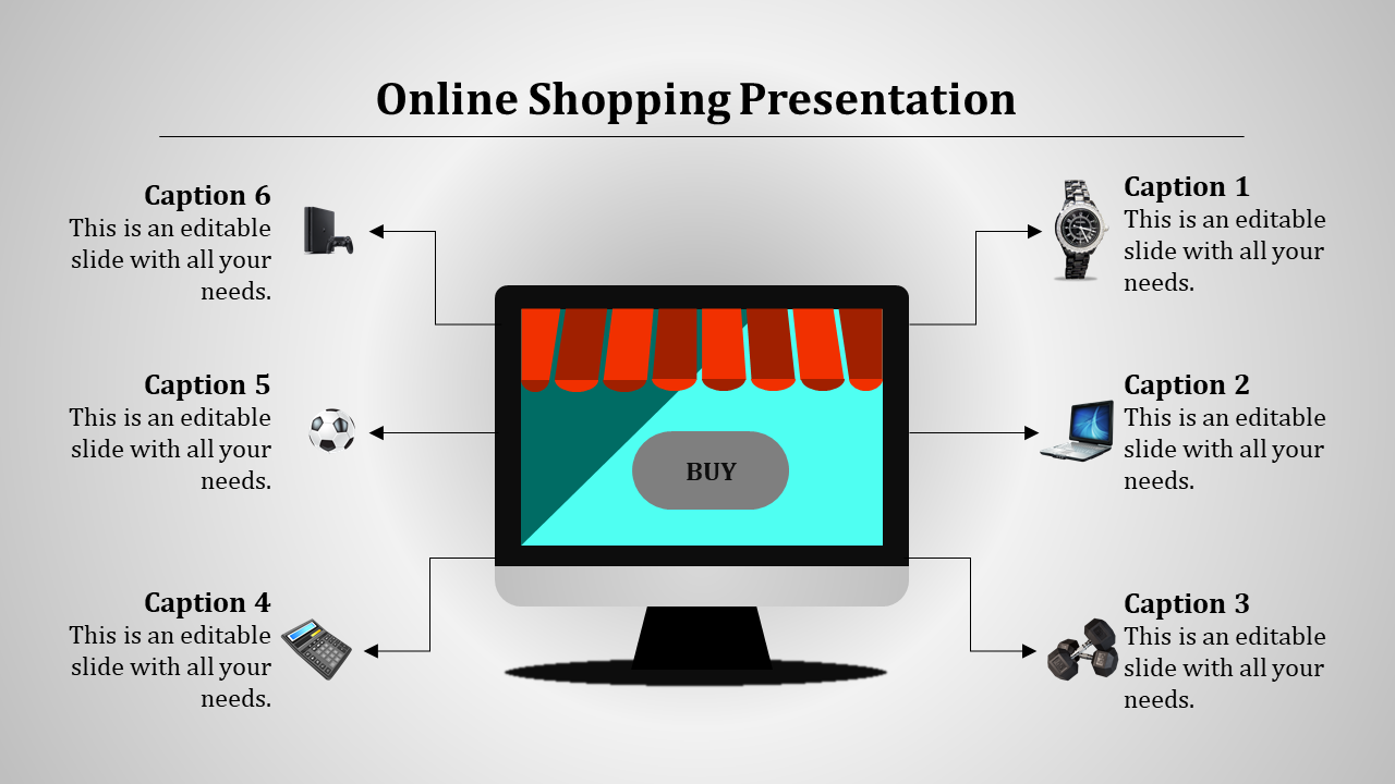 presentation for online shopping